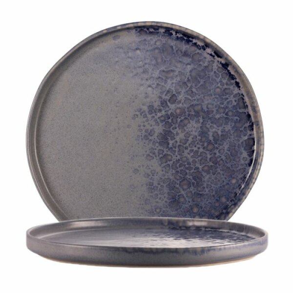 Teller flach Ø20,5 cm Phobos Grau Blau