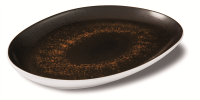 Platte oval 41,5x27 cm Estia Rostfarbig