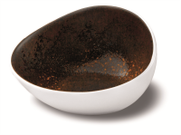 Schale schräg 13x12 cm Estia Rostfarbig