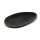 Platte oval 27,5x16 cm Kypseli Schwarz Matt