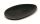 Platte oval 33x19 cm Kypseli Schwarz Matt