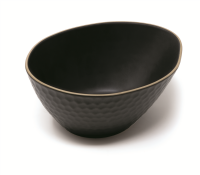 Schale 10,5x8,5 cm Kypseli Schwarz Matt