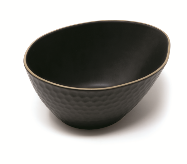 Schale 16x13 cm Kypseli Schwarz Matt