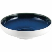 Schale Ø25,5 cm Abyssos Matt Weiß Blau