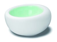 Gourmet Schale 17x15,5 cm Ninfa Matt Weiß Aquamarin