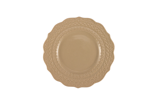 Tellef flach Ø15 cm Skalistos Beige