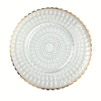 Teller flach Ø16 cm Helios Barock Goldrand