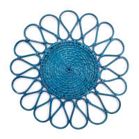 Platzteller Ø40 cm Tersicore Blume Blau