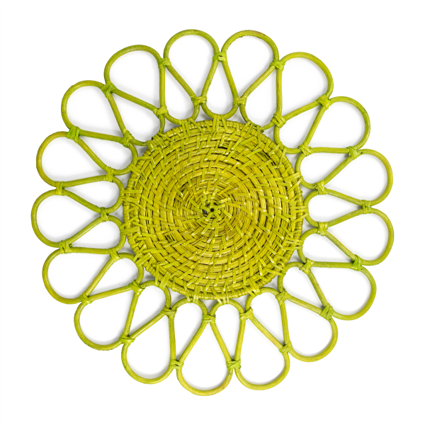 Platzteller Ø40 cm Tersicore Blume Grün