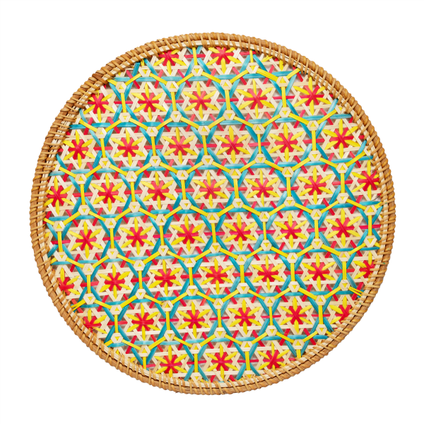 Platzteller Ø36 cm Tersicore doppelseitig Mehrfarbig