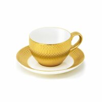Espressotasse mit Untertasse 8 cl Deras Gold