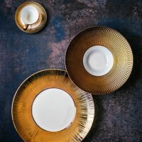 Kaffee-/Teetasse mit Untertasse 20 cl Deras Gold
